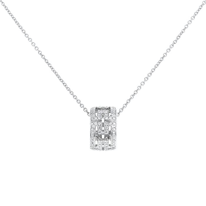 [Stars Jewelry]PARENTESI NECKLACE SILVER DIAMOND