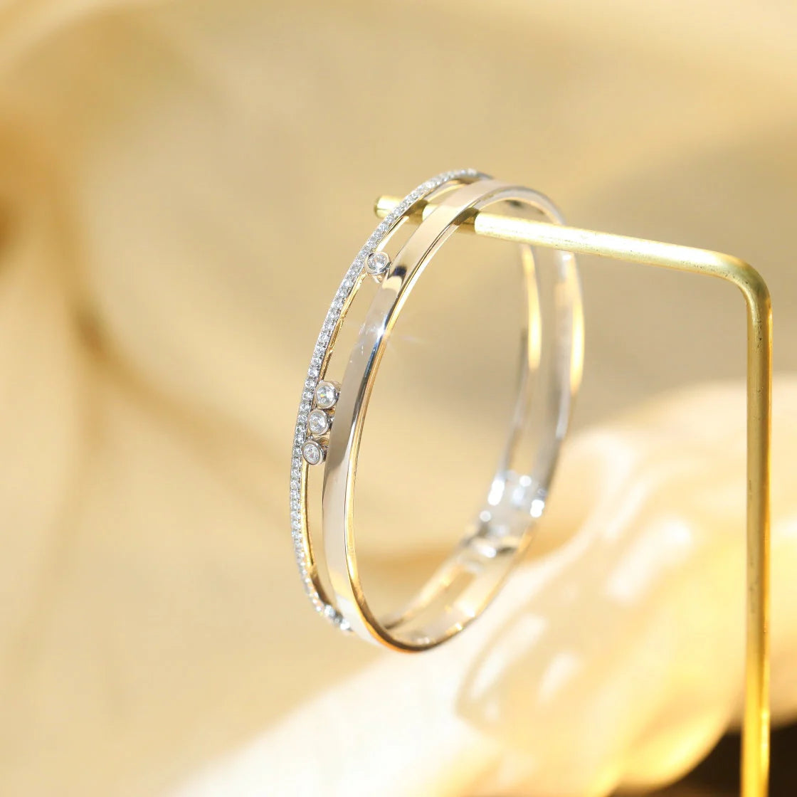 [Stars Jewelry]Move Romane Diamond Bangle Bracelet