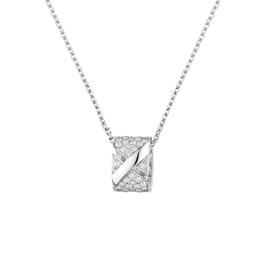 [Stars Jewelry]LIENS EVIDENCE DIAMOND PAVED NECKLACE