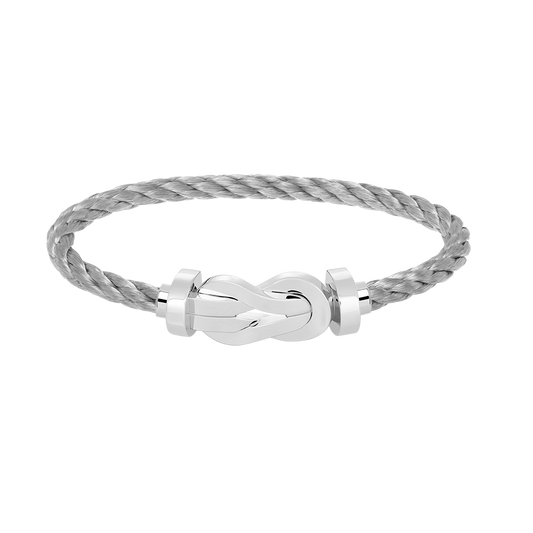[Stars Jewelry]CHANCE LARGE 8 FIGURE BUCKLE NO DIAMOND BRACELET SILVER