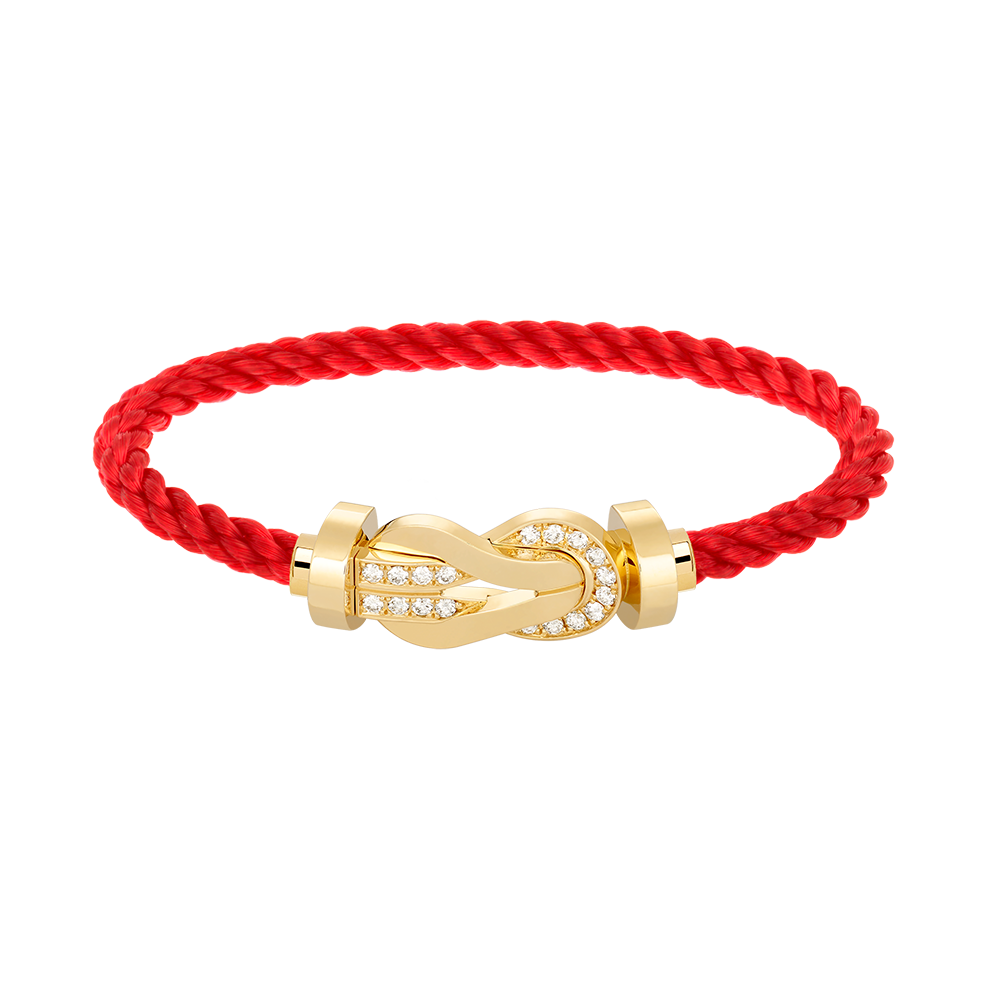 [Stars Jewelry]CHANCE LARGE 8 FIGURE BUCKLE HALF DIAMOND BRACELET GOLD