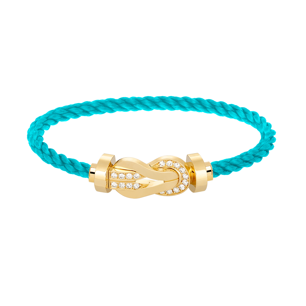 [Stars Jewelry]CHANCE LARGE 8 FIGURE BUCKLE HALF DIAMOND BRACELET GOLD
