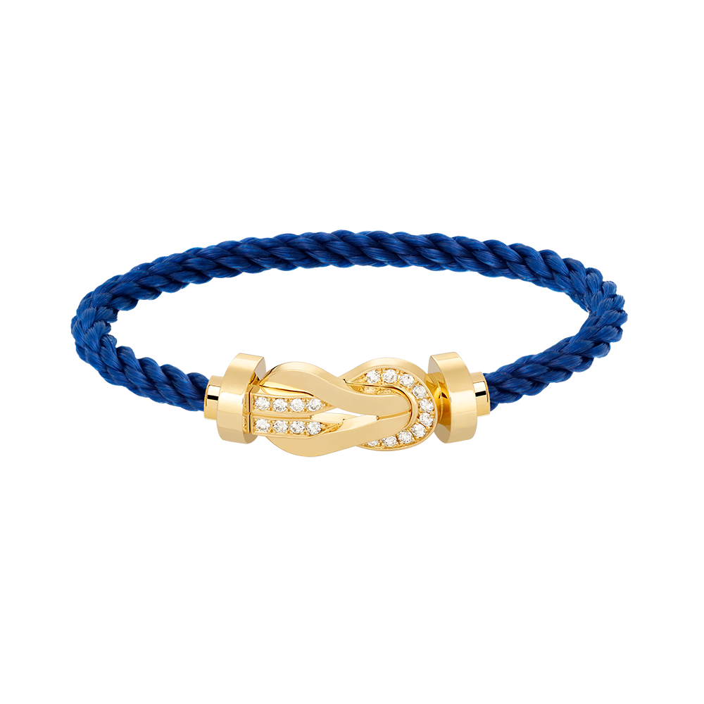 [Stars Jewelry]CHANCE LARGE 8 FIGURE BUCKLE HALF DIAMOND BRACELET GOLD