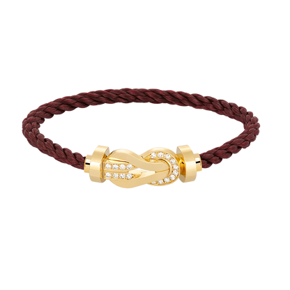 [Stars Jewelry]CHANCE LARGE 8 FIGURE BUCKLE HALF DIAMOND BRACELET GOLD