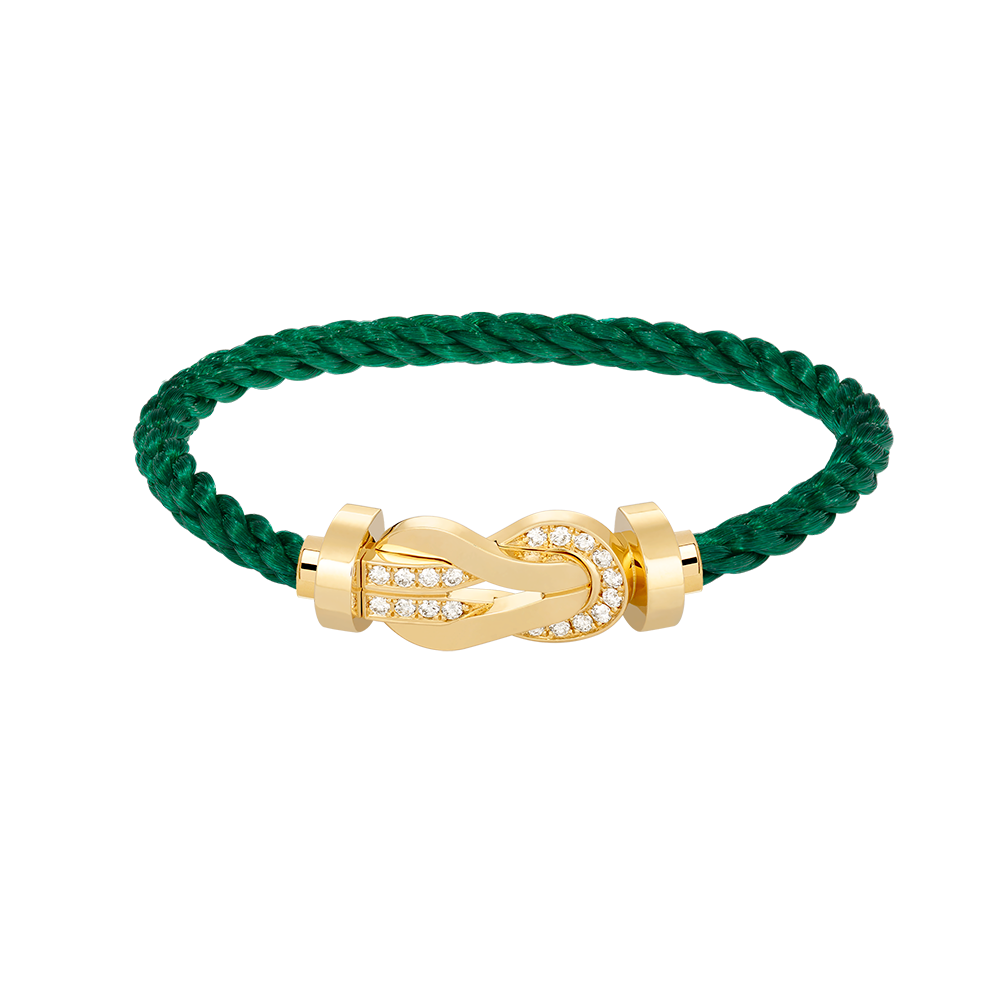 [Stars Jewelry]CHANCE LARGE 8 FIGURE BUCKLE HALF DIAMOND BRACELET GOLD
