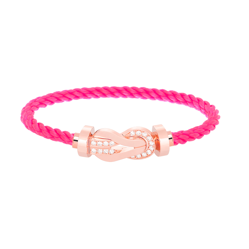 [Stars Jewelry]CHANCE LARGE 8 FIGURE BUCKLE HALF DIAMOND BRACELET ROSE GOLD