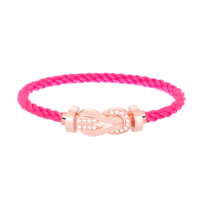 [Stars Jewelry]CHANCE LARGE 8 FIGURE BUCKLE HALF DIAMOND BRACELET ROSE GOLD