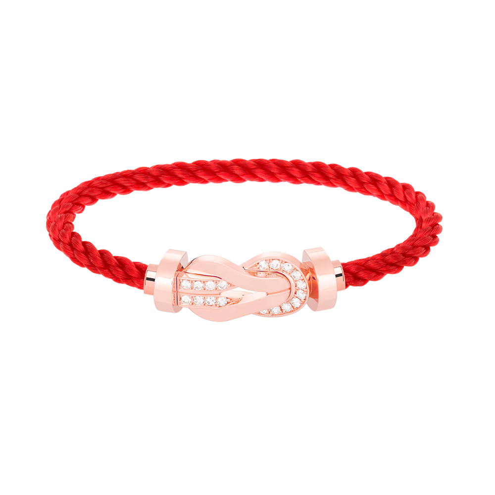 [Stars Jewelry]CHANCE LARGE 8 FIGURE BUCKLE HALF DIAMOND BRACELET ROSE GOLD