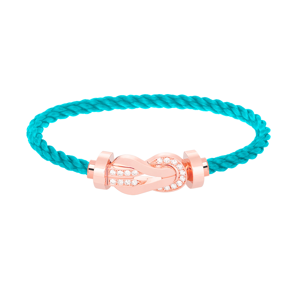 [Stars Jewelry]CHANCE LARGE 8 FIGURE BUCKLE HALF DIAMOND BRACELET ROSE GOLD