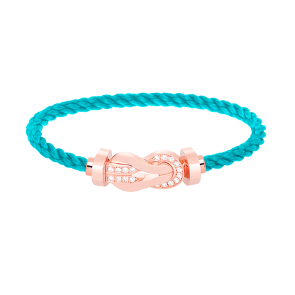 [Stars Jewelry]CHANCE LARGE 8 FIGURE BUCKLE HALF DIAMOND BRACELET ROSE GOLD