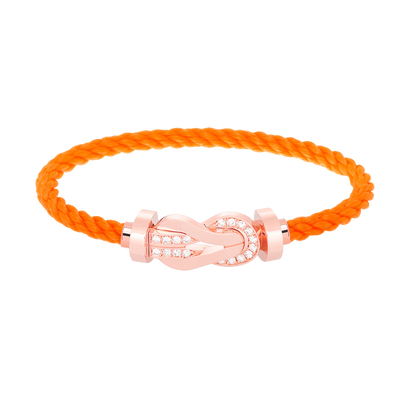 [Stars Jewelry]CHANCE LARGE 8 FIGURE BUCKLE HALF DIAMOND BRACELET ROSE GOLD