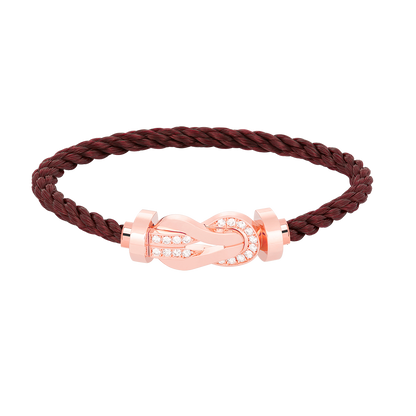 [Stars Jewelry]CHANCE LARGE 8 FIGURE BUCKLE HALF DIAMOND BRACELET ROSE GOLD
