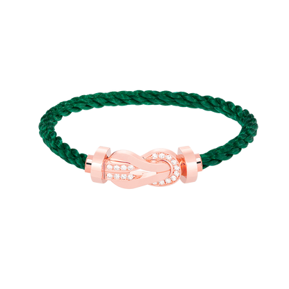 [Stars Jewelry]CHANCE LARGE 8 FIGURE BUCKLE HALF DIAMOND BRACELET ROSE GOLD