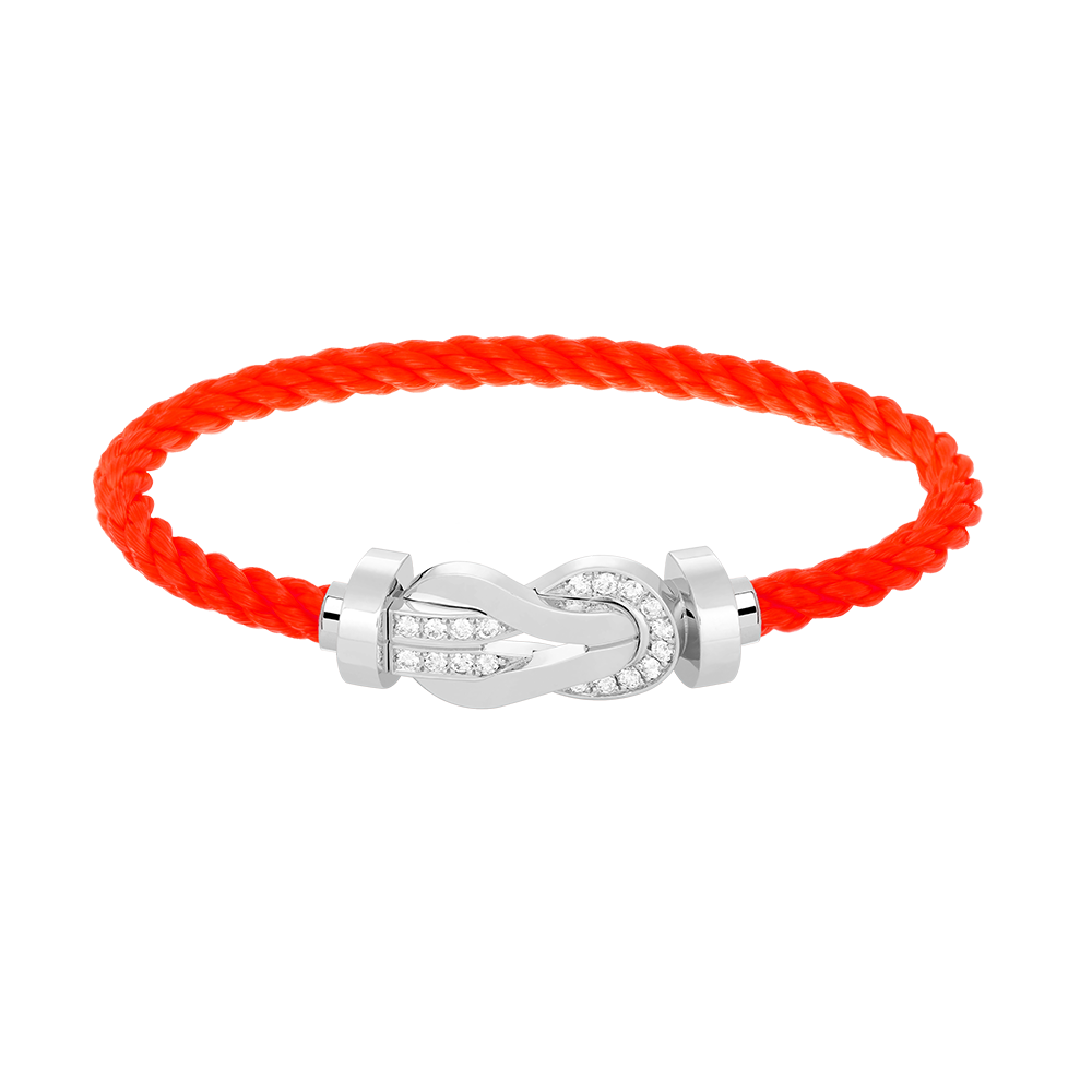 [Stars Jewelry]CHANCE LARGE 8 FIGURE BUCKLE HALF DIAMOND BRACELET SILVER