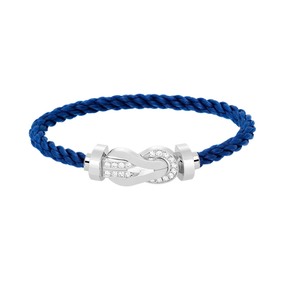 [Stars Jewelry]CHANCE LARGE 8 FIGURE BUCKLE HALF DIAMOND BRACELET SILVER