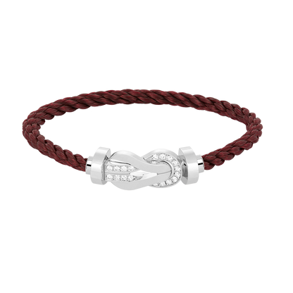[Stars Jewelry]CHANCE LARGE 8 FIGURE BUCKLE HALF DIAMOND BRACELET SILVER