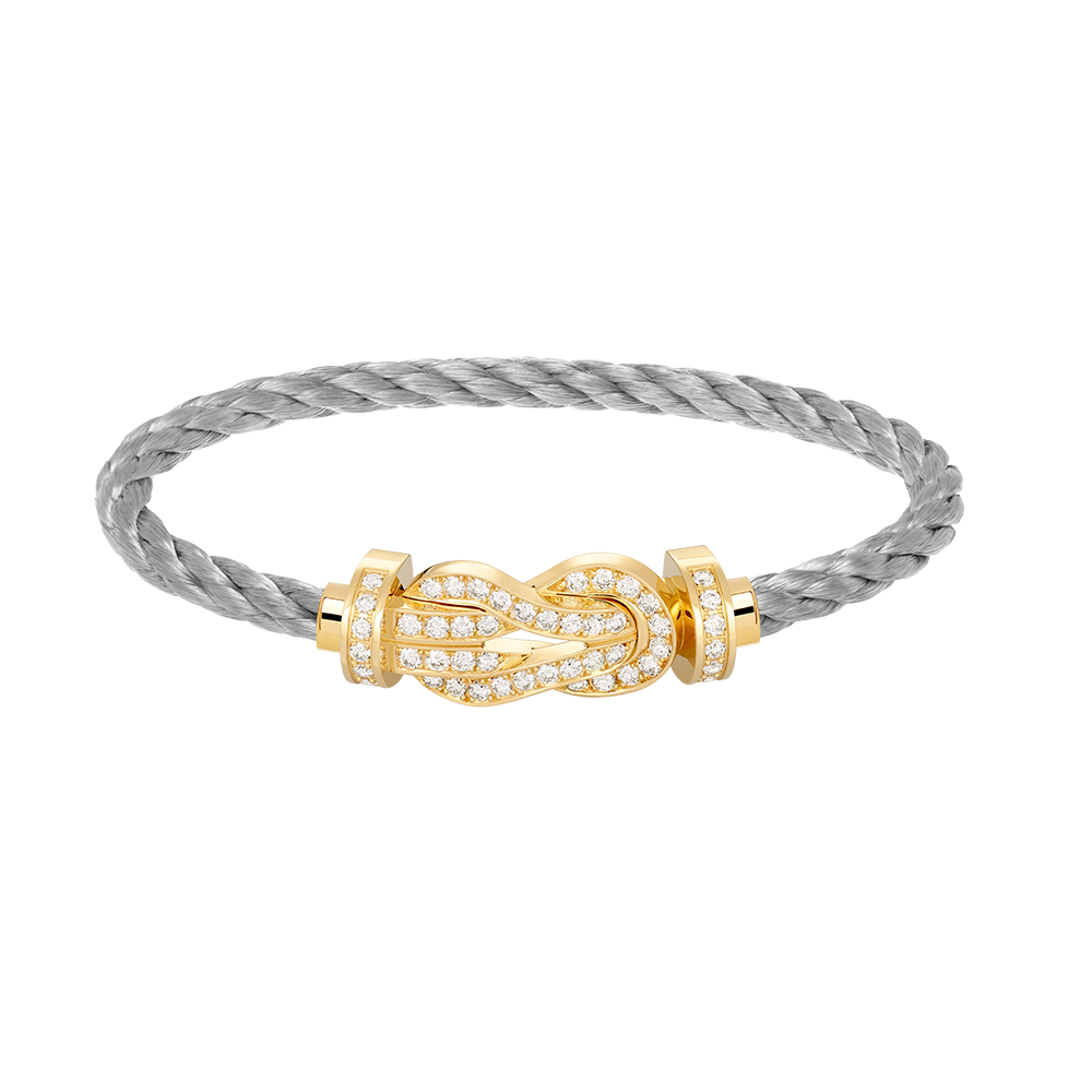 [Stars Jewelry]CHANCE LARGE 8 FIGURE BUCKLE FULLDIAMOND BRACELET GOLD