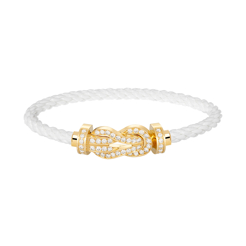 [Stars Jewelry]CHANCE LARGE 8 FIGURE BUCKLE FULLDIAMOND BRACELET GOLD