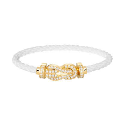 [Stars Jewelry]CHANCE LARGE 8 FIGURE BUCKLE FULLDIAMOND BRACELET GOLD