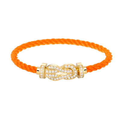 [Stars Jewelry]CHANCE LARGE 8 FIGURE BUCKLE FULLDIAMOND BRACELET GOLD