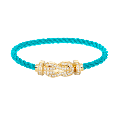 [Stars Jewelry]CHANCE LARGE 8 FIGURE BUCKLE FULLDIAMOND BRACELET GOLD