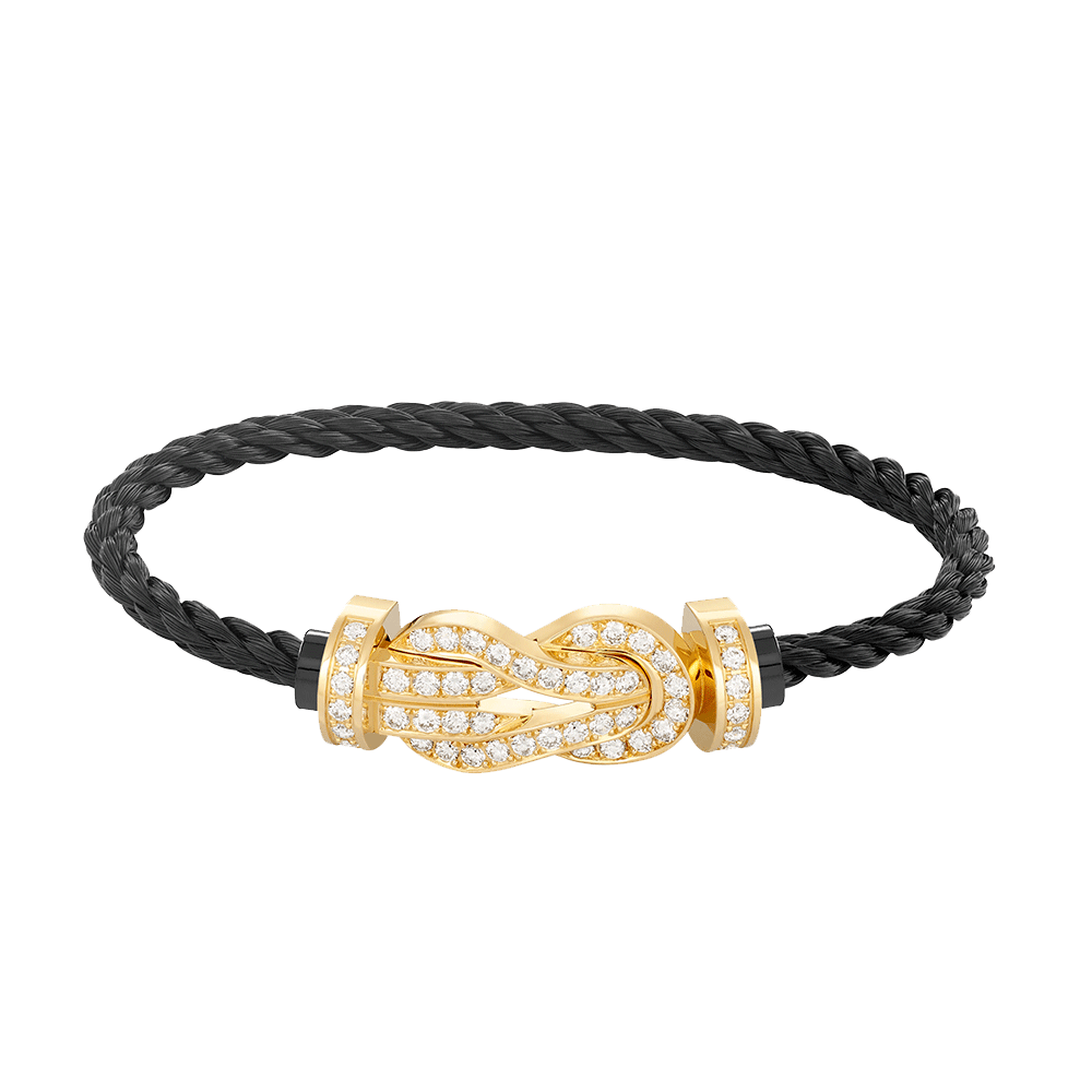 [Stars Jewelry]CHANCE LARGE 8 FIGURE BUCKLE FULLDIAMOND BRACELET GOLD