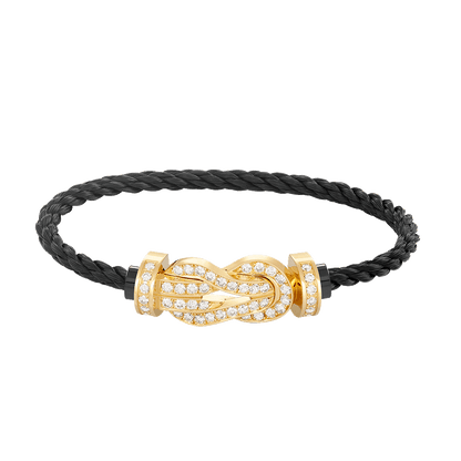 [Stars Jewelry]CHANCE LARGE 8 FIGURE BUCKLE FULLDIAMOND BRACELET GOLD