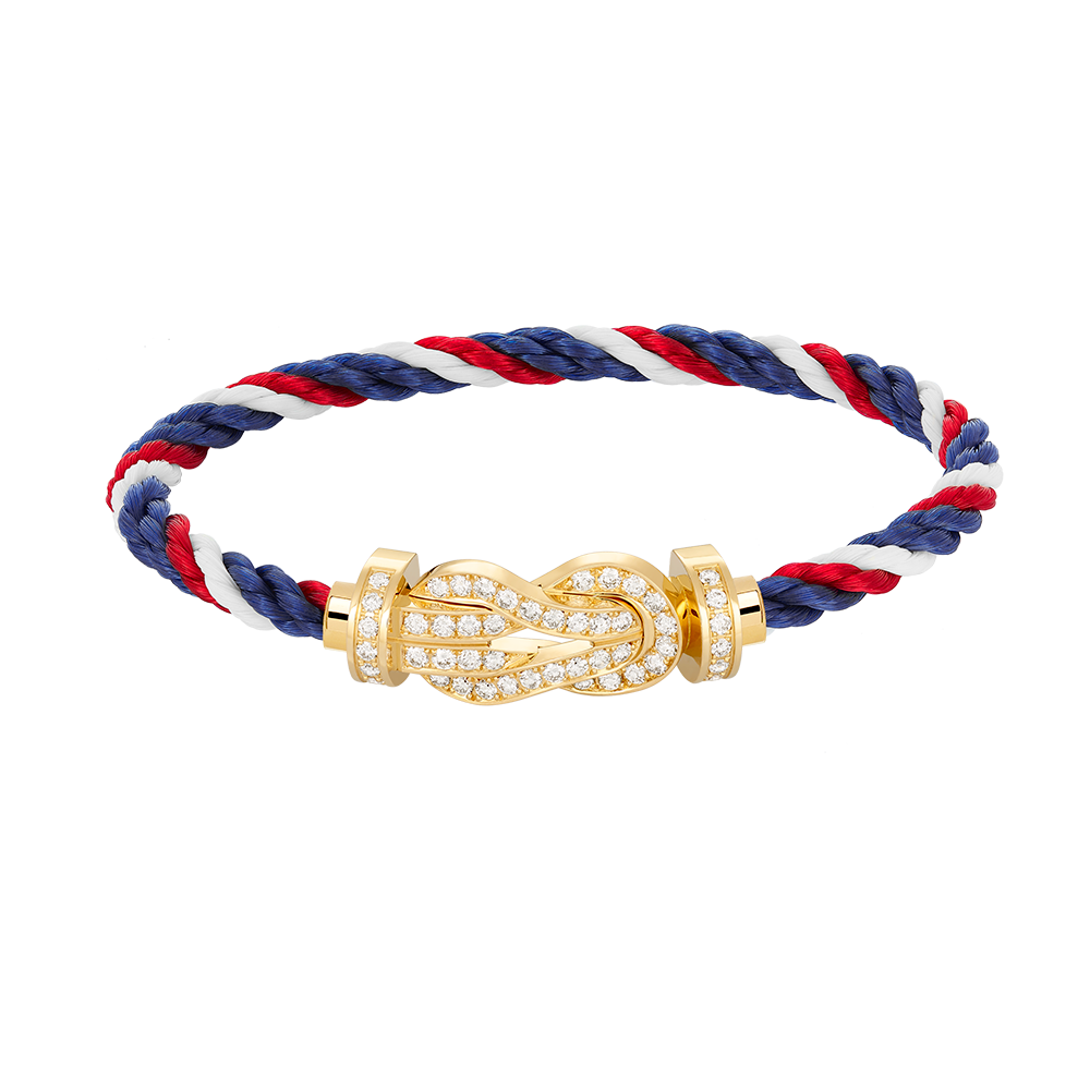 [Stars Jewelry]CHANCE LARGE 8 FIGURE BUCKLE FULLDIAMOND BRACELET GOLD