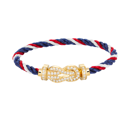 [Stars Jewelry]CHANCE LARGE 8 FIGURE BUCKLE FULLDIAMOND BRACELET GOLD