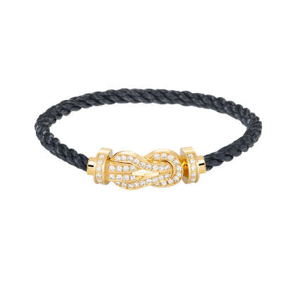 [Stars Jewelry]CHANCE LARGE 8 FIGURE BUCKLE FULLDIAMOND BRACELET GOLD