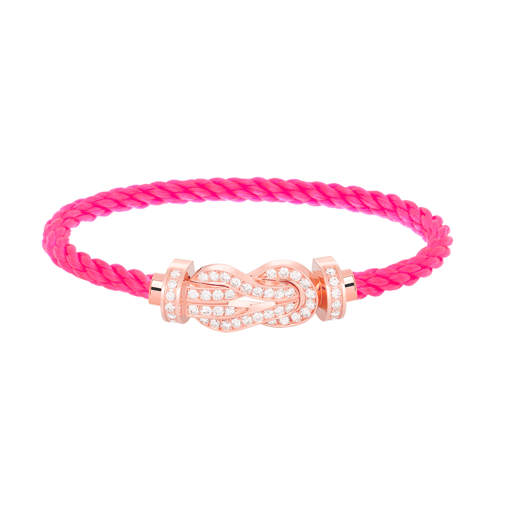 [Stars Jewelry]CHANCE LARGE 8 FIGURE BUCKLE FULL DIAMOND BRACELET ROSE GOLD