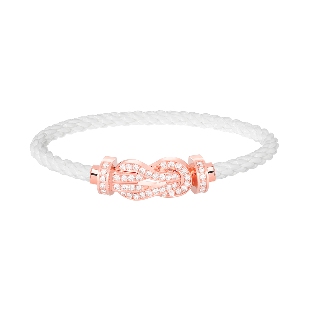 [Stars Jewelry]CHANCE LARGE 8 FIGURE BUCKLE FULL DIAMOND BRACELET ROSE GOLD