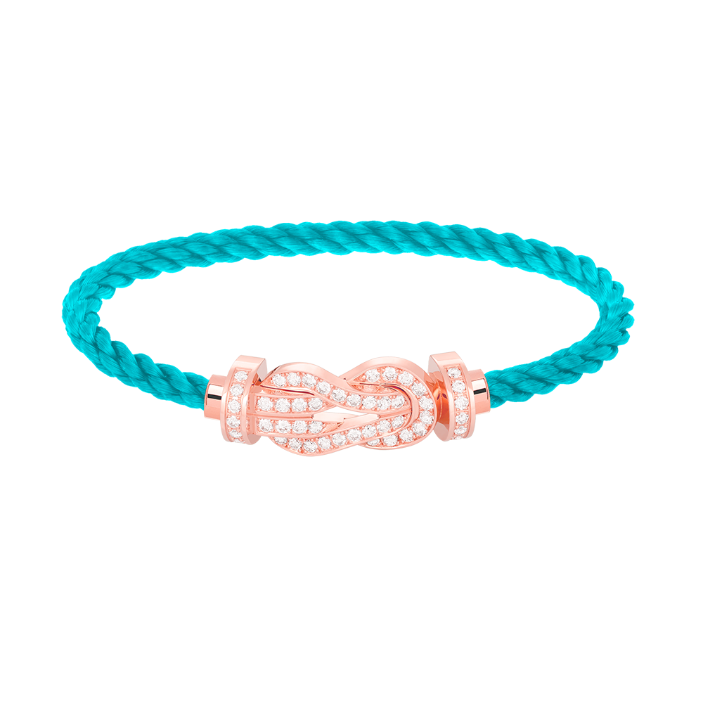 [Stars Jewelry]CHANCE LARGE 8 FIGURE BUCKLE FULL DIAMOND BRACELET ROSE GOLD