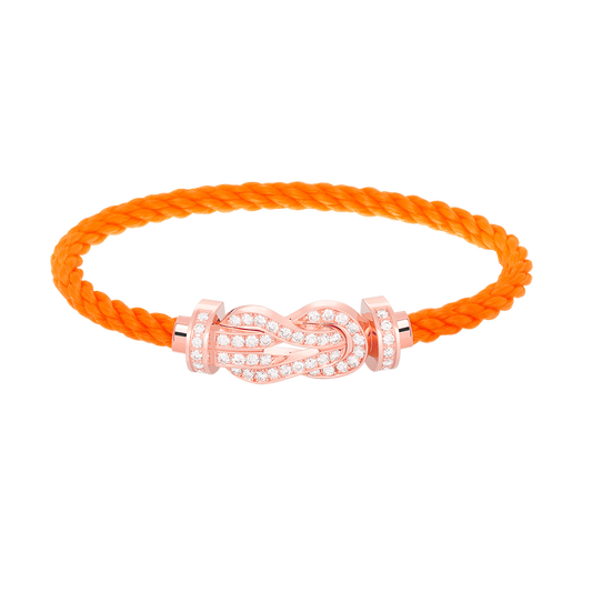 [Stars Jewelry]CHANCE LARGE 8 FIGURE BUCKLE FULL DIAMOND BRACELET ROSE GOLD