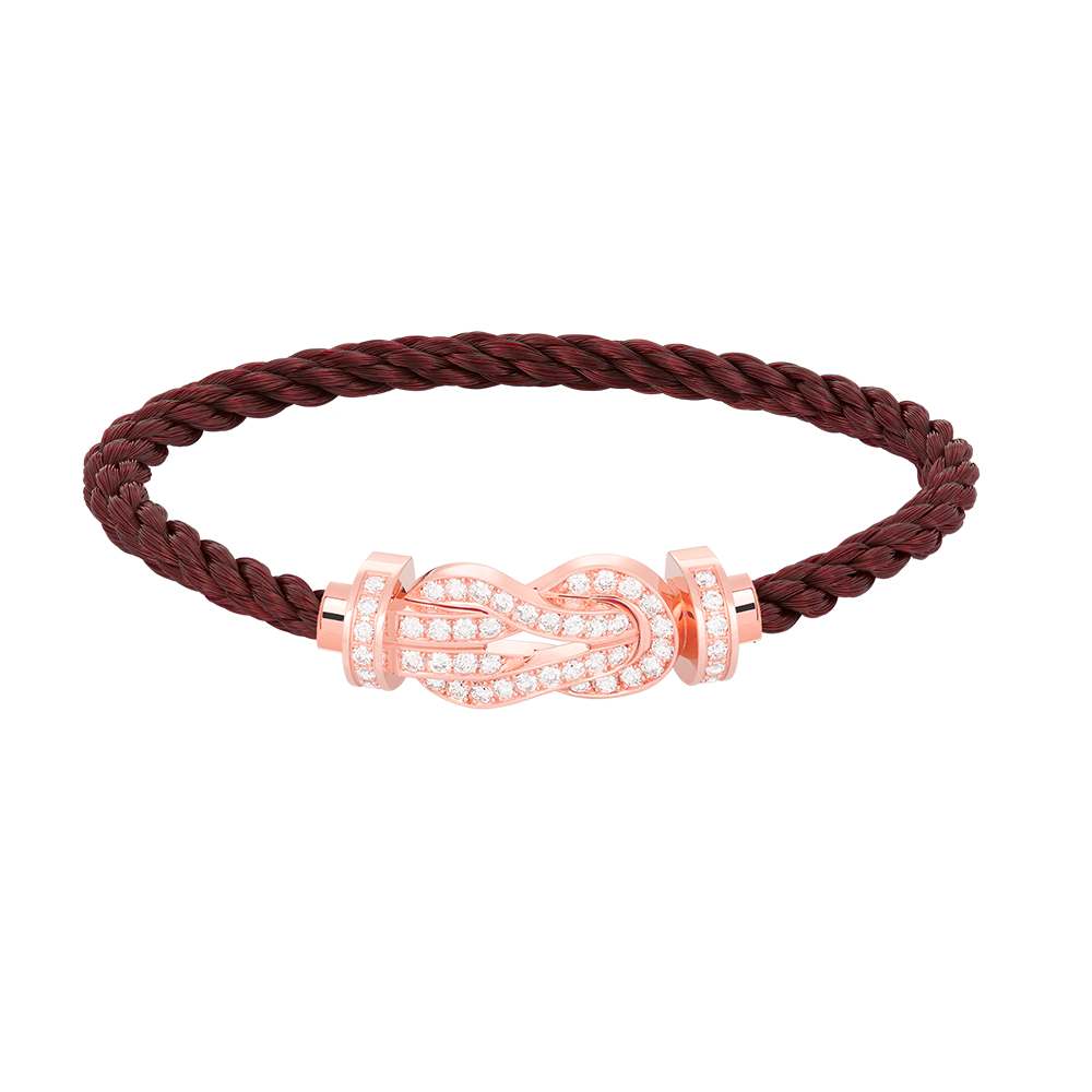 [Stars Jewelry]CHANCE LARGE 8 FIGURE BUCKLE FULL DIAMOND BRACELET ROSE GOLD