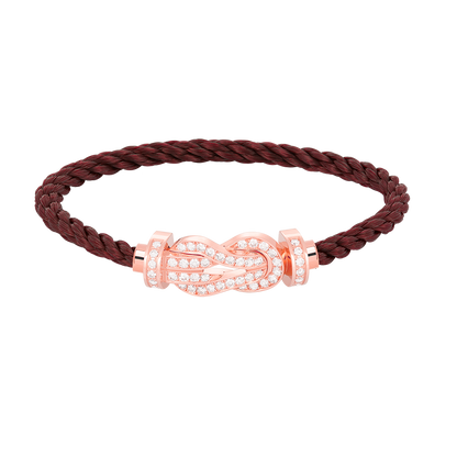 [Stars Jewelry]CHANCE LARGE 8 FIGURE BUCKLE FULL DIAMOND BRACELET ROSE GOLD