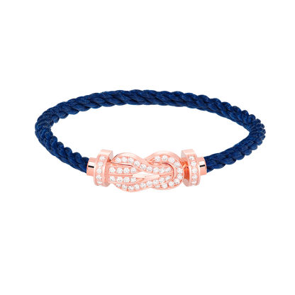 [Stars Jewelry]CHANCE LARGE 8 FIGURE BUCKLE FULL DIAMOND BRACELET ROSE GOLD