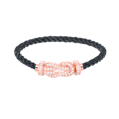 [Stars Jewelry]CHANCE LARGE 8 FIGURE BUCKLE FULL DIAMOND BRACELET ROSE GOLD
