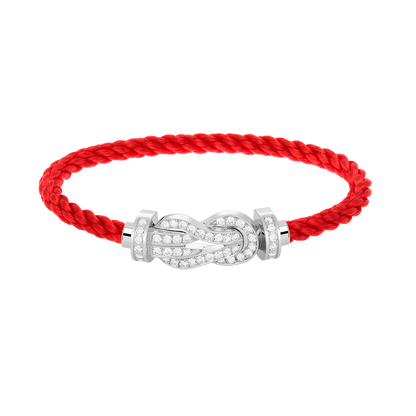 [Stars Jewelry]CHANCE LARGE 8 FIGURE BUCKLE FULL DIAMOND BRACELET SILVER
