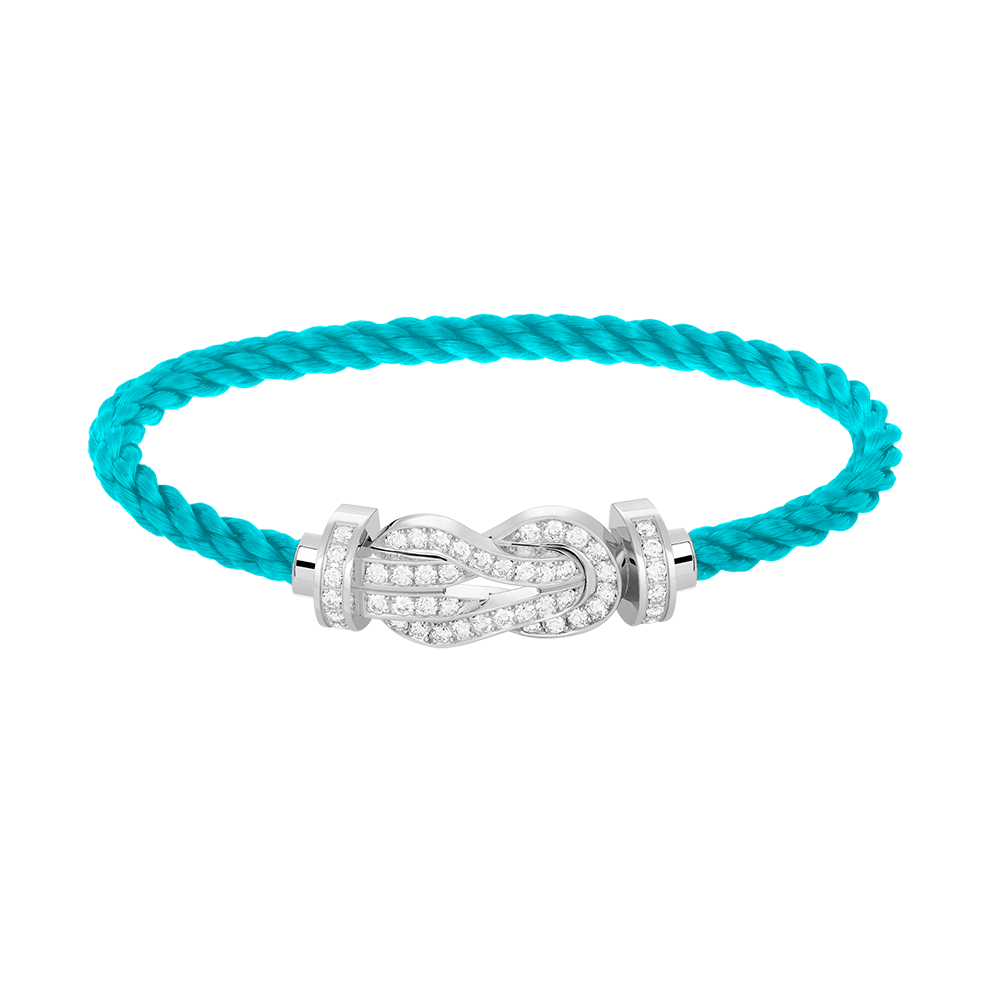 [Stars Jewelry]CHANCE LARGE 8 FIGURE BUCKLE FULL DIAMOND BRACELET SILVER