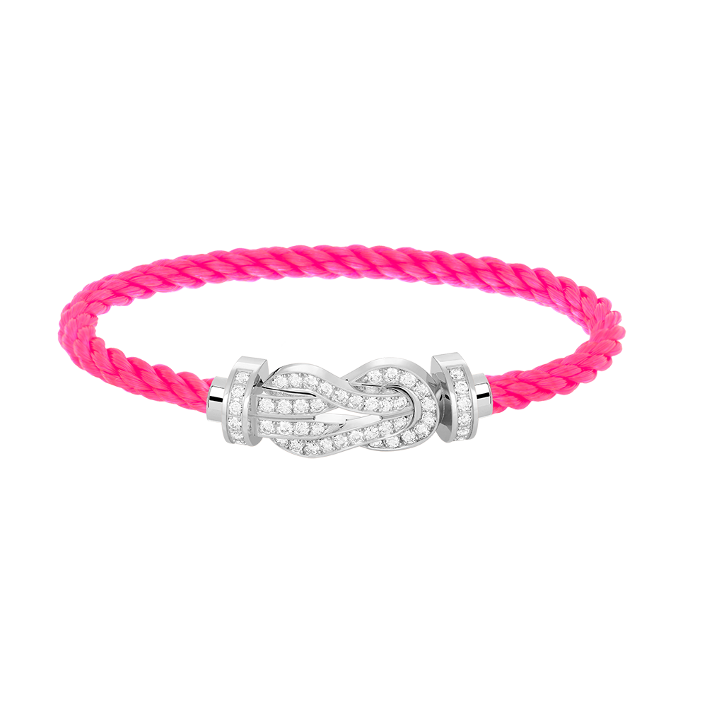 [Stars Jewelry]CHANCE LARGE 8 FIGURE BUCKLE FULL DIAMOND BRACELET SILVER