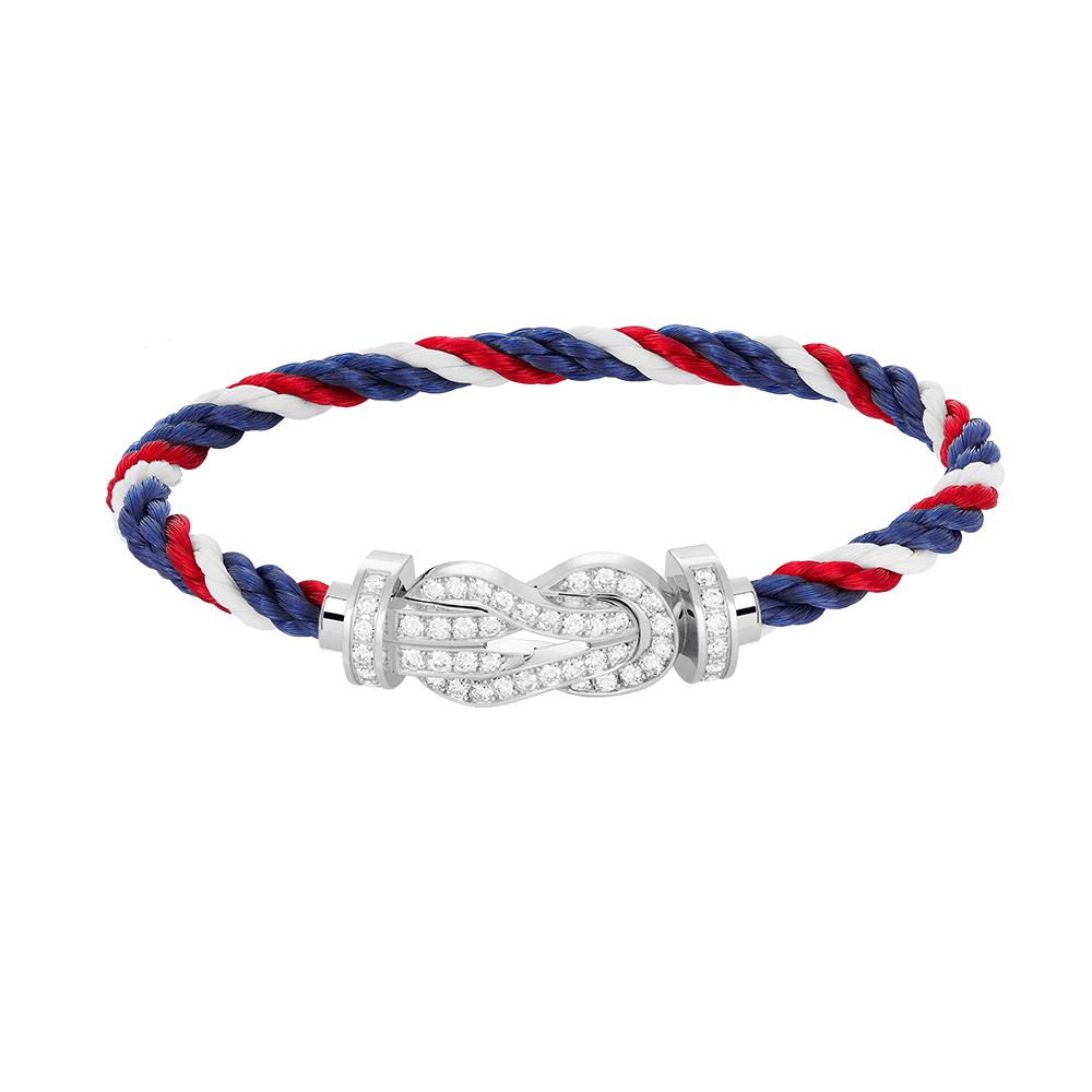 [Stars Jewelry]CHANCE LARGE 8 FIGURE BUCKLE FULL DIAMOND BRACELET SILVER