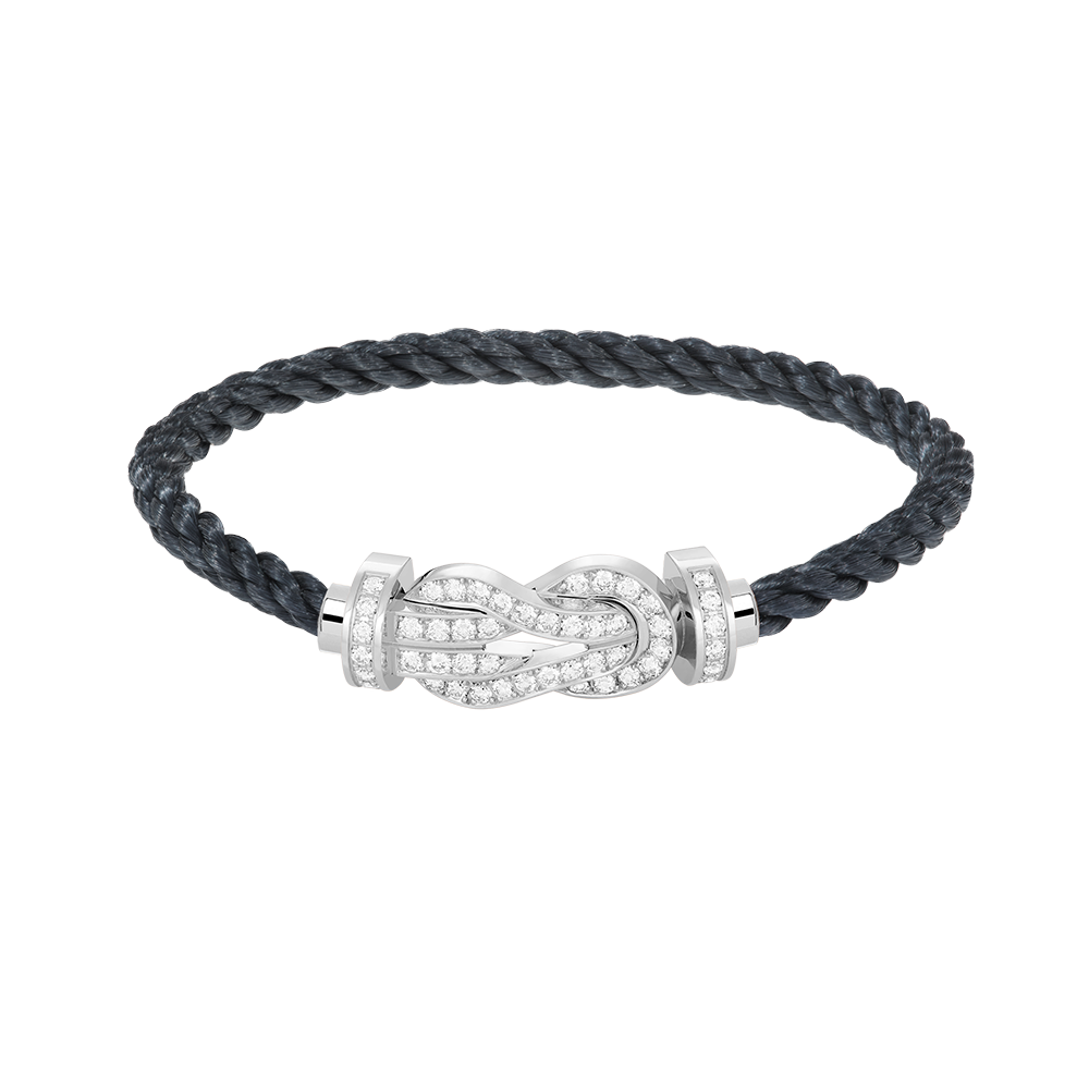 [Stars Jewelry]CHANCE LARGE 8 FIGURE BUCKLE FULL DIAMOND BRACELET SILVER