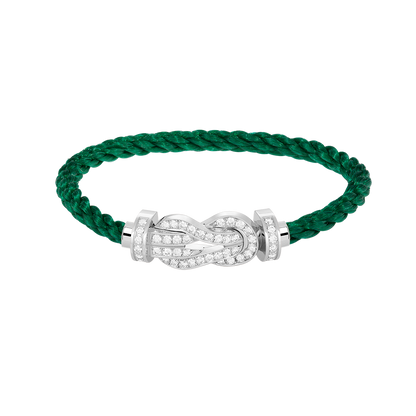 [Stars Jewelry]CHANCE LARGE 8 FIGURE BUCKLE FULL DIAMOND BRACELET SILVER