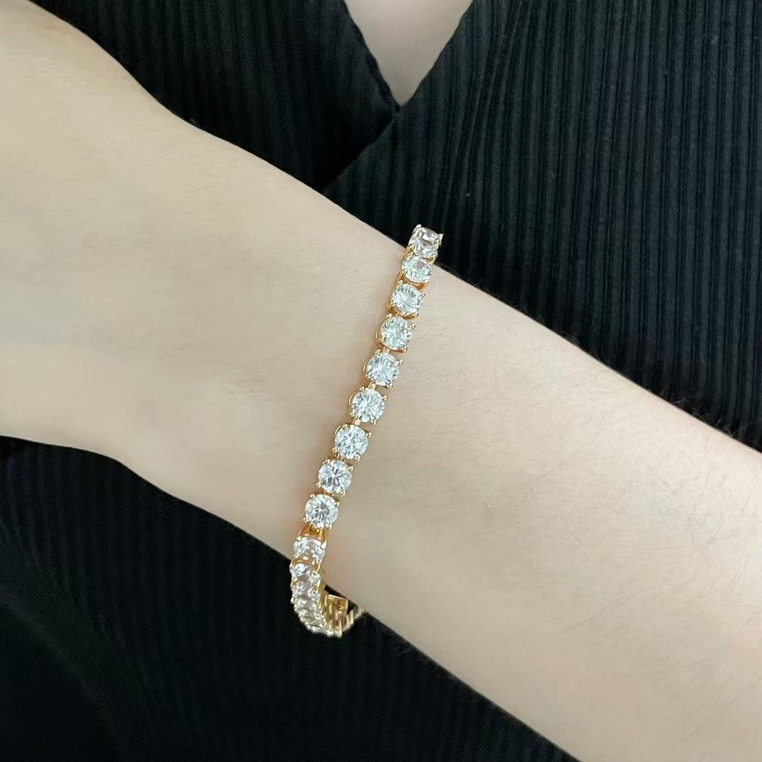 [Stars Jewelry]TENNIS BRACELET WITH FULL DIAMOND SETTING