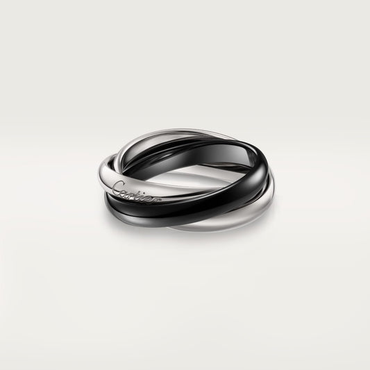 [Stars Jewelry]TRINITY 3.2MM RING BLACK CERAMIC
