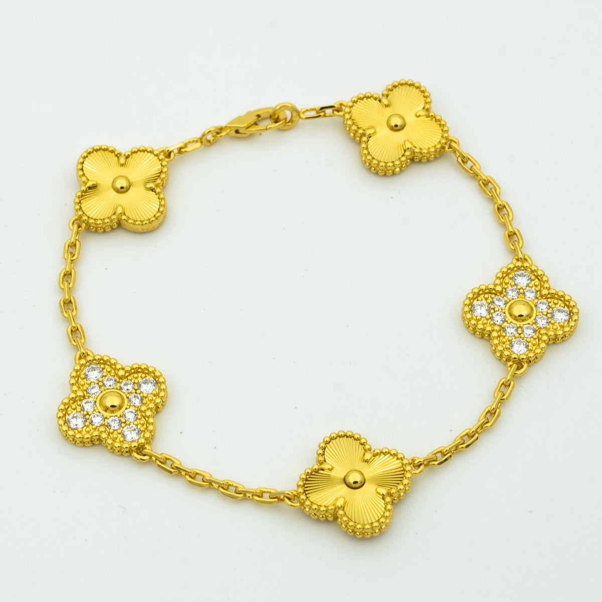 [Stars Jewelry] CLOVER 5 MOTIF LASER BRACELET COLLECTION
