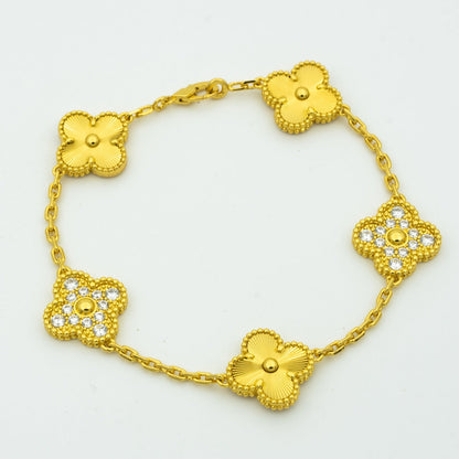 [Stars Jewelry] CLOVER 5 MOTIF LASER BRACELET COLLECTION