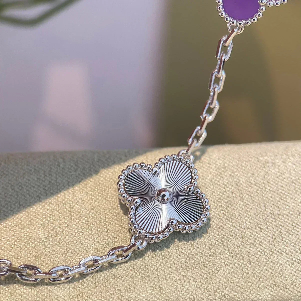 [Stars Jewelry] CLOVER 5 MOTIF VIOLET BRACELET COLLECTION