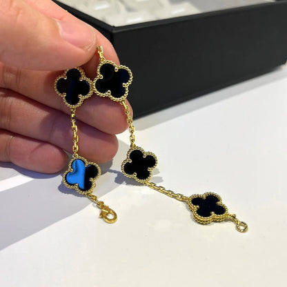 [Stars Jewelry] CLOVER 5 MOTIF ONYXS BRACELET COLLECTION
